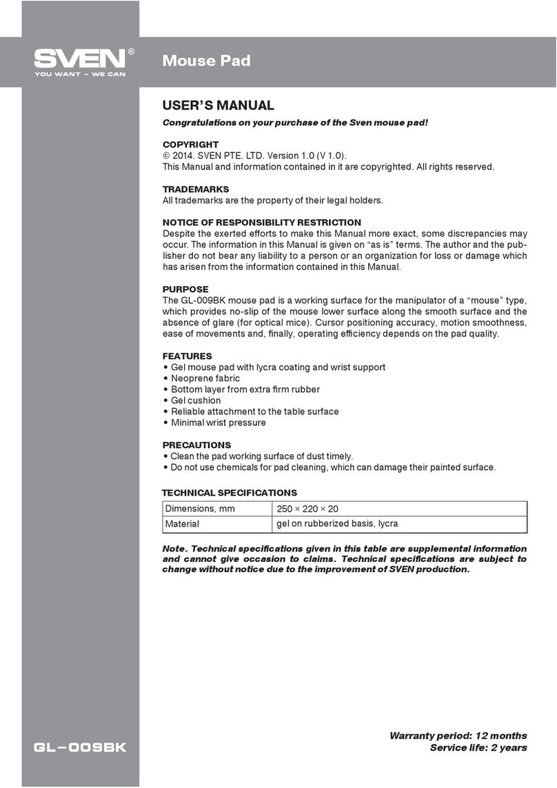 Sven GL-009BK user manual
