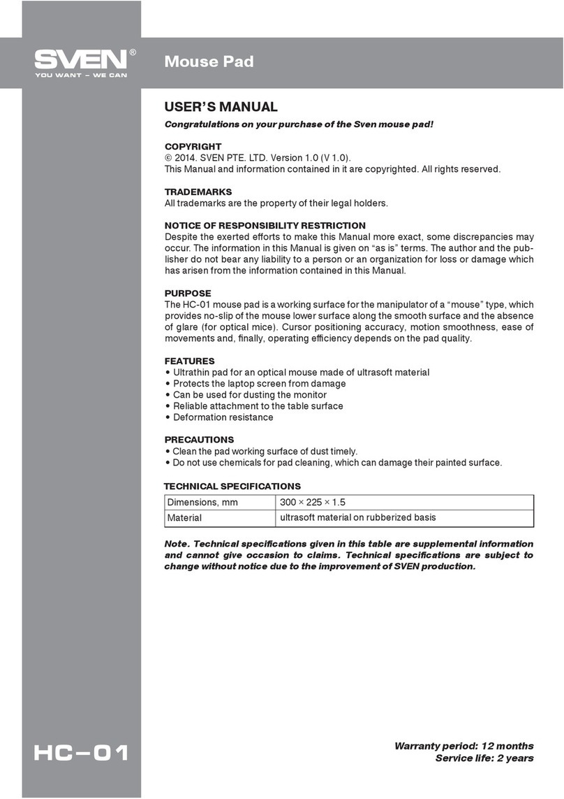 Sven HC-01 user manual