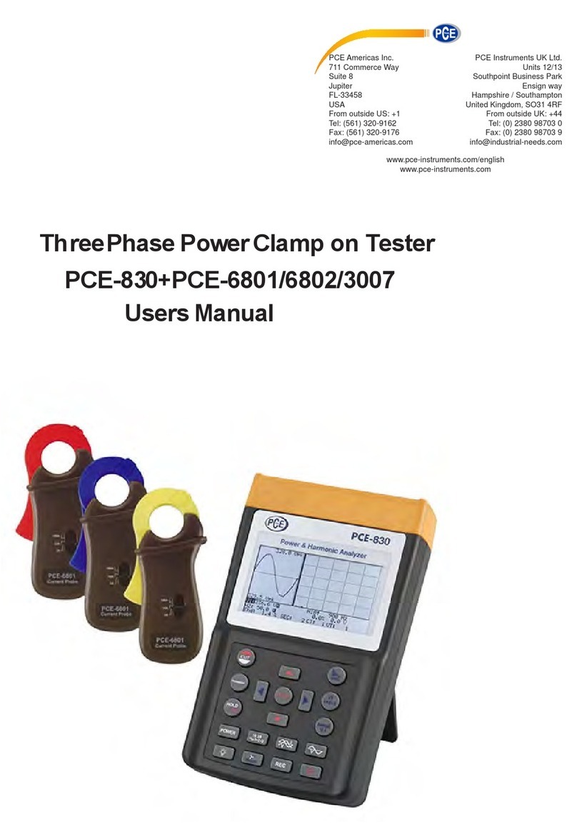 PCE Instruments PCE-830+PCE-6802 User manual