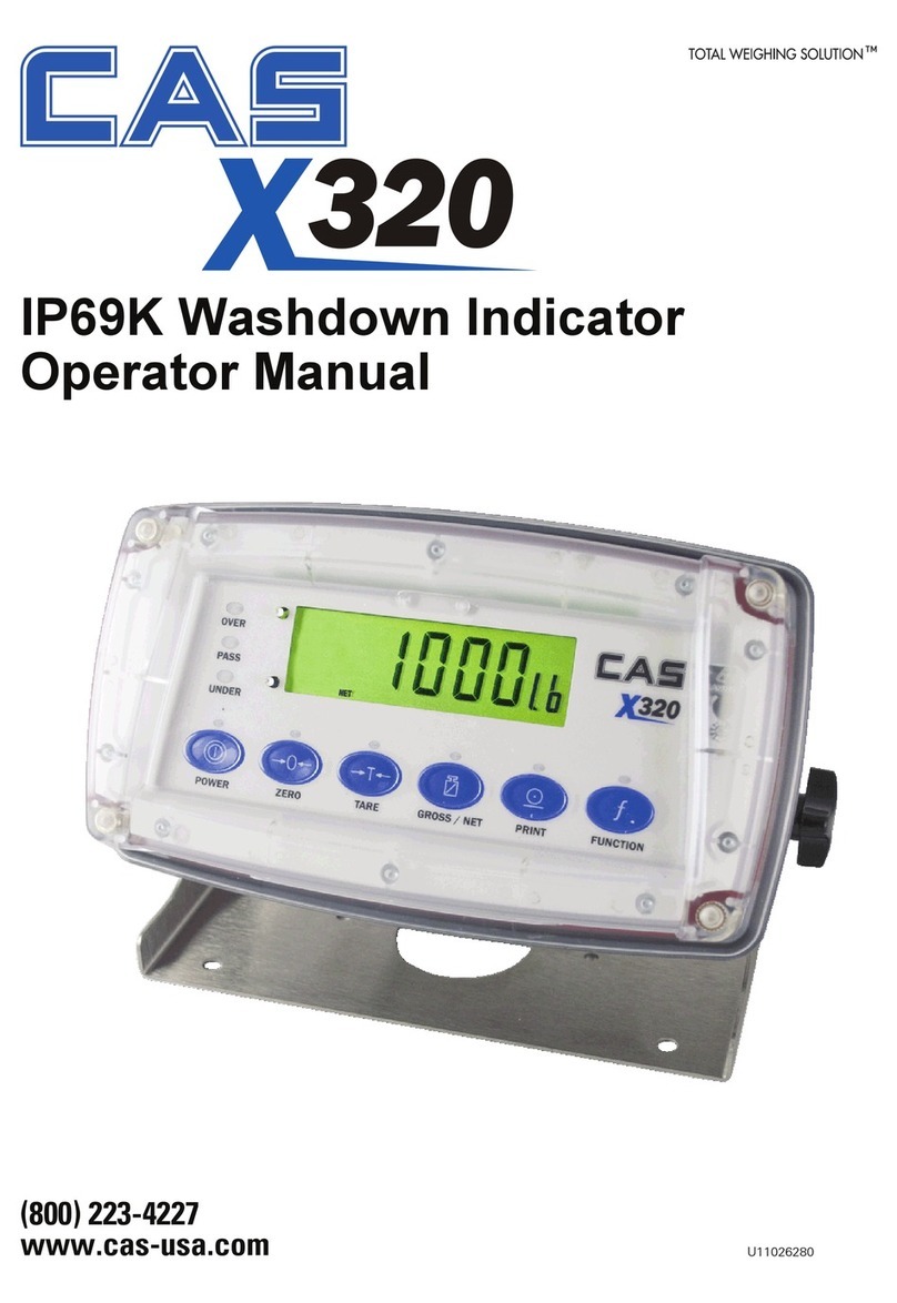 CAS X320B Operator's manual
