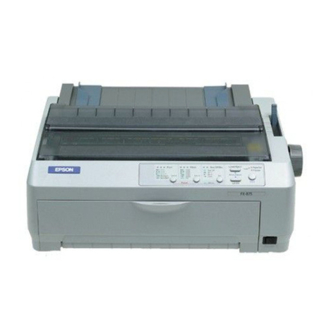 Epson FX-875 User manual