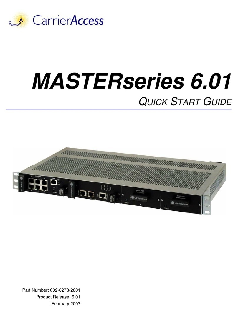 Carrier Access 8015-24VDC User manual