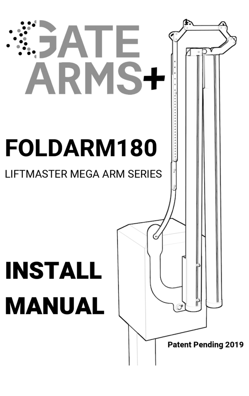 GATE ARMS+ LIFTMASTER MEGA ARM Series installation manual