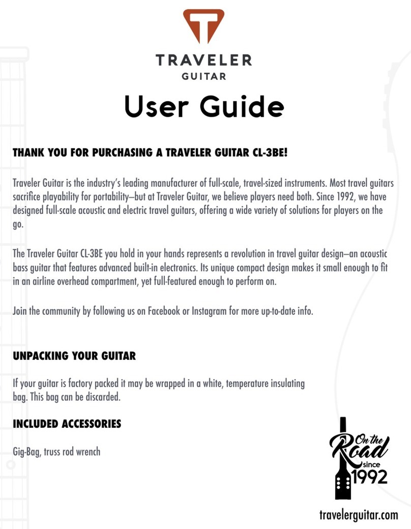Traveler Guitar CL-3BE user guide