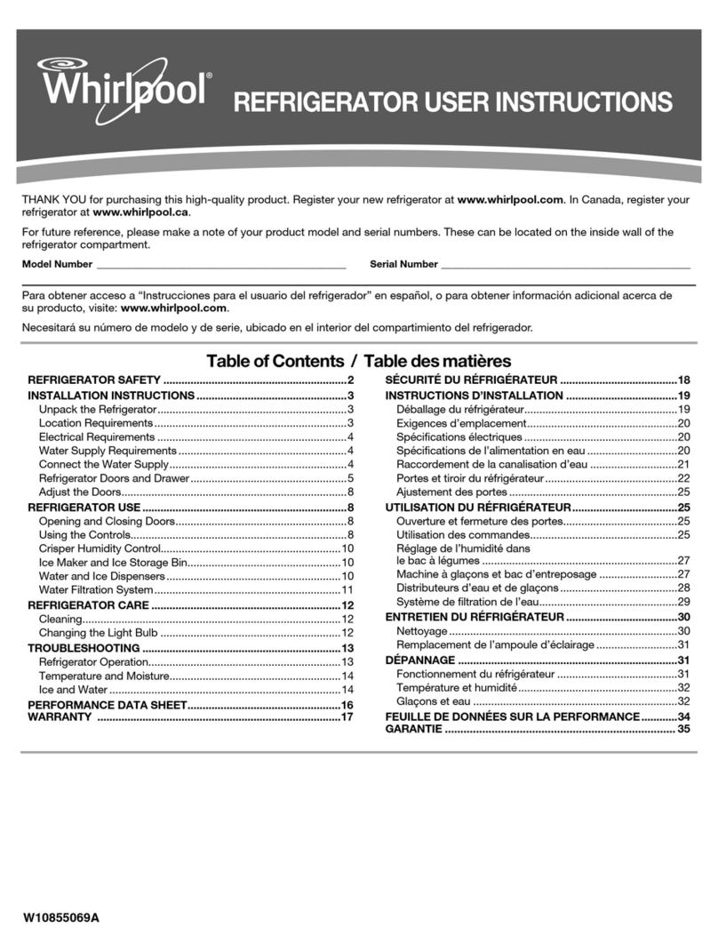 Whirlpool W10855069A User instructions