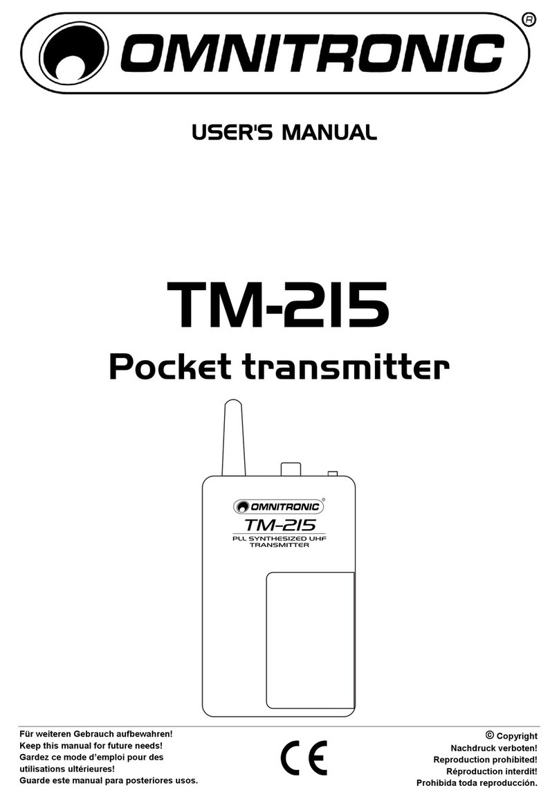 Omnitronic TM-215 User manual Omnitronic TM-215 User manual
