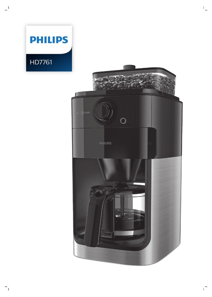 Philips Grind & Brew HD7761/01 User manual