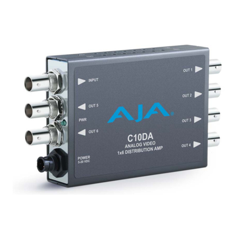 AJA C10DA Installation & operation guide