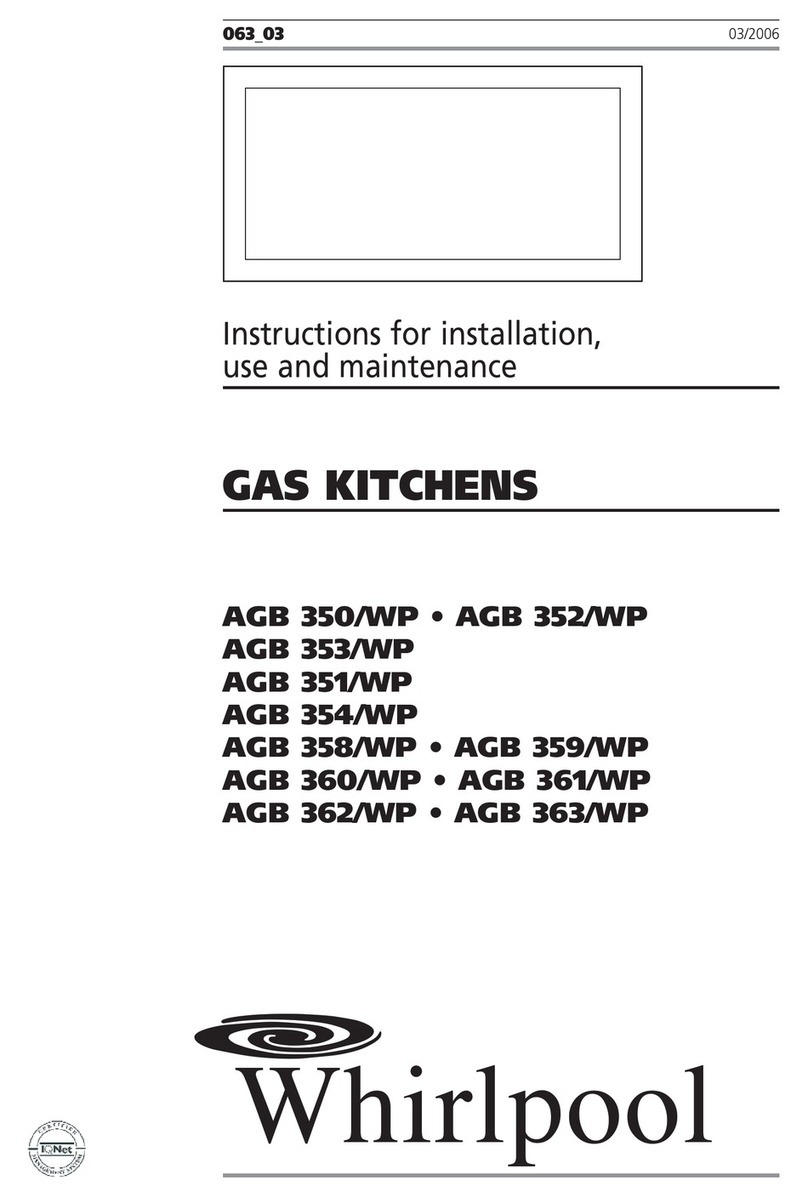 Whirlpool AGB 350/WP Instructions for installation, use and maintenance