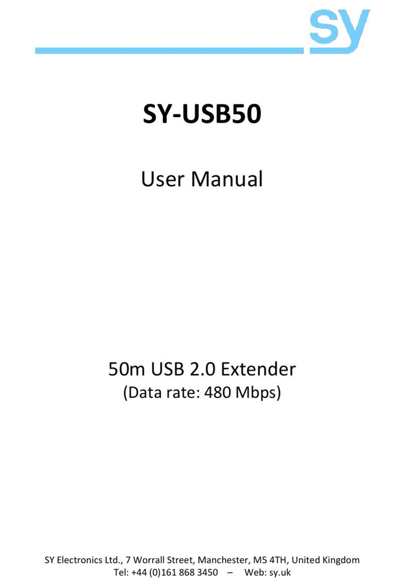 SY SY-USB50 user manual
