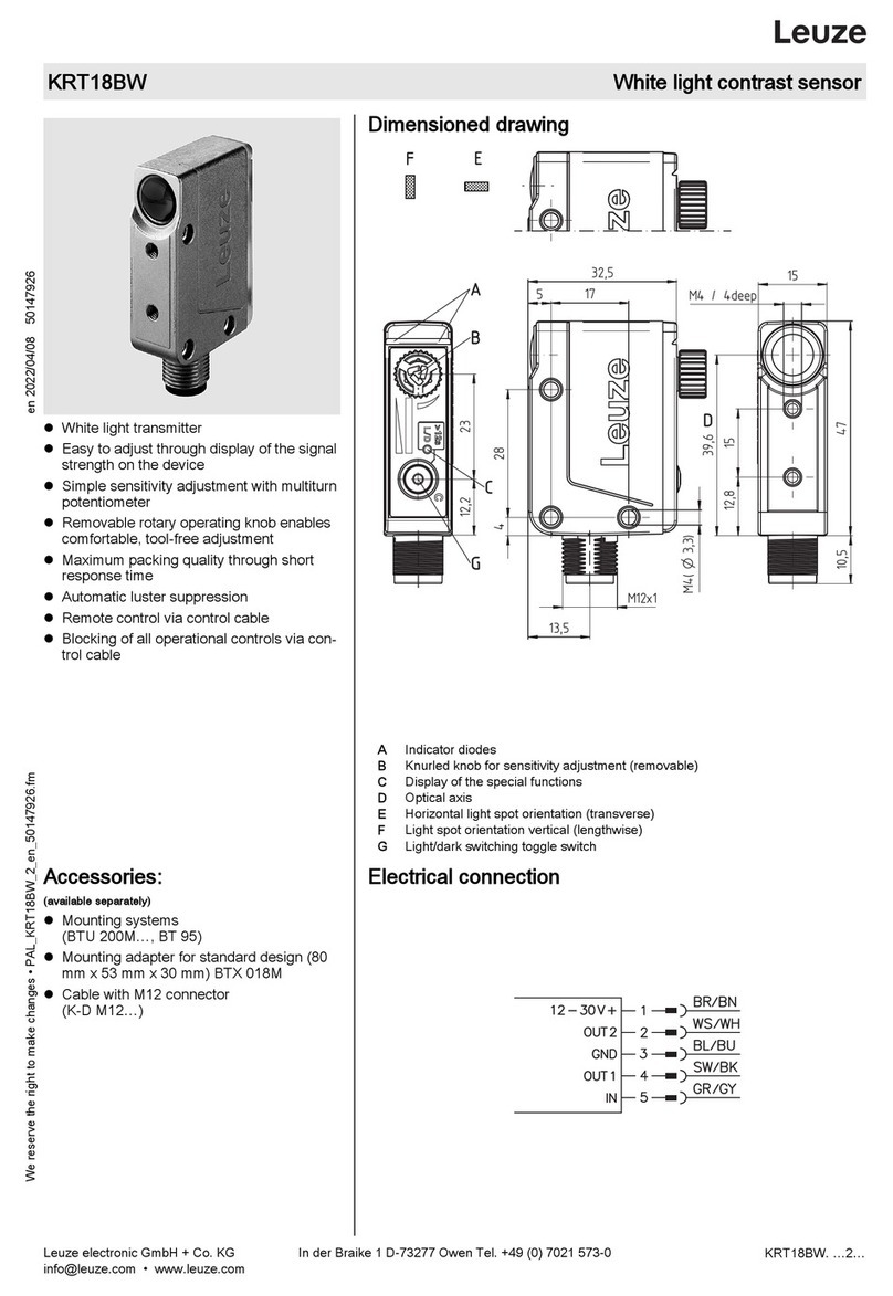 Leuze KRT18BW manual