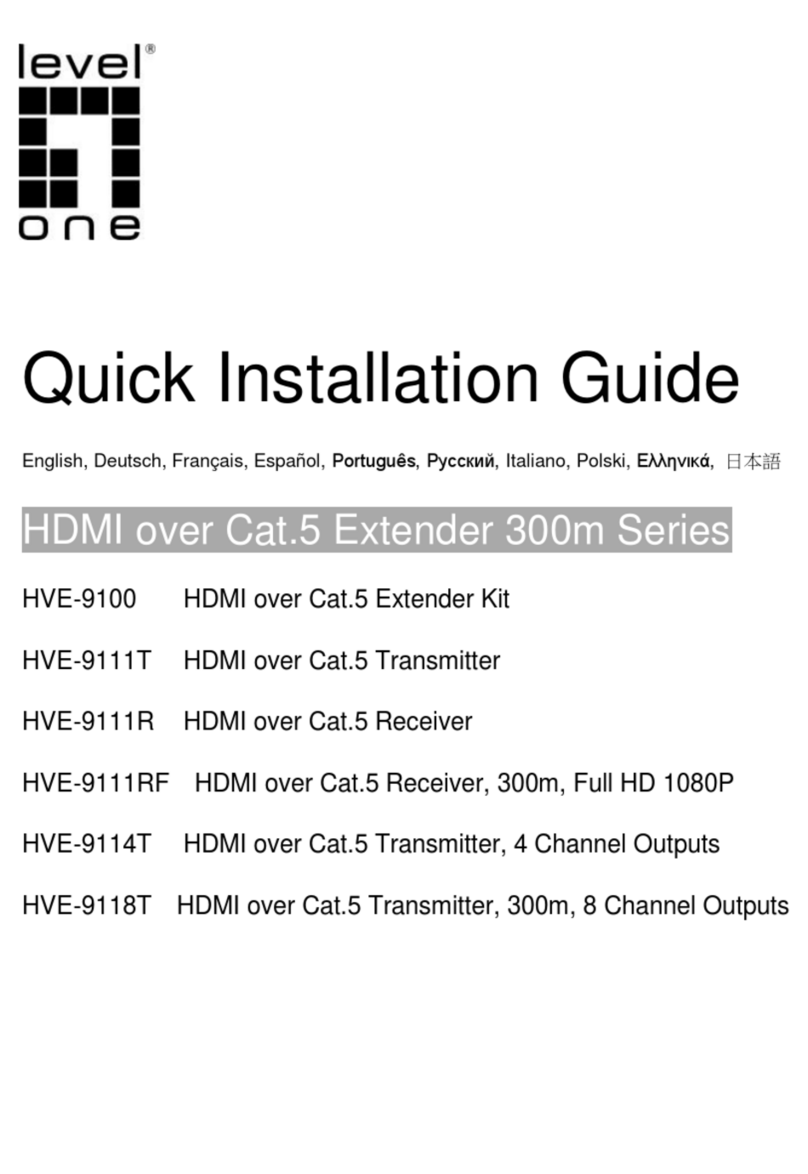 LevelOne HVE-9111T User manual