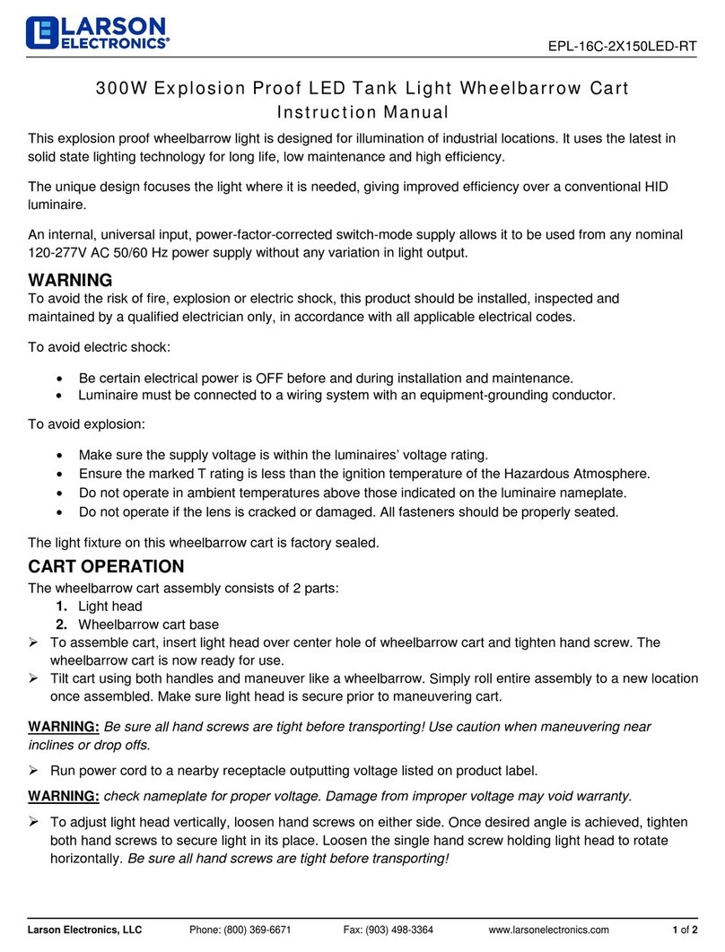 Larson Electronics EPL-16C-2X150LED-RT instruction manual Larson Electronics EPL-16C-2X150LED-RT instruction manual