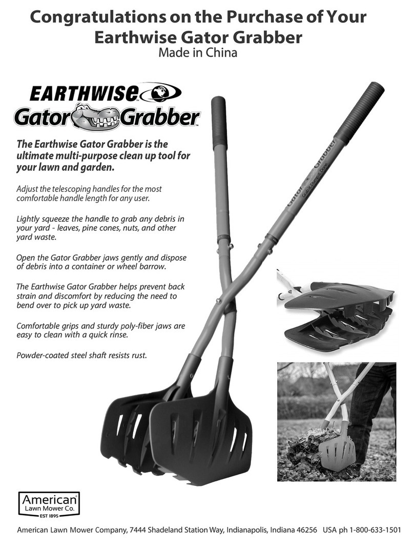 American Lawn Mower Co. Earthwise Gator Grabber quick start guide