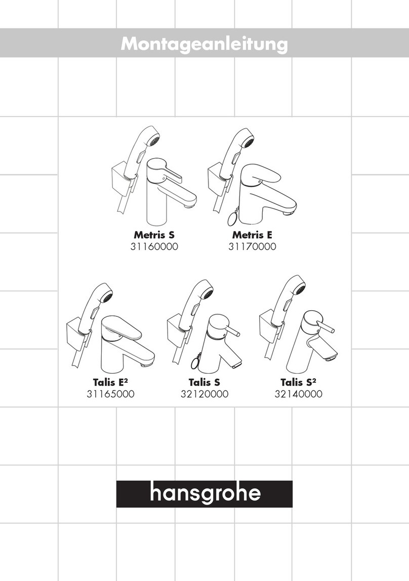 Hans Grohe Metris S2 31160000 User manual