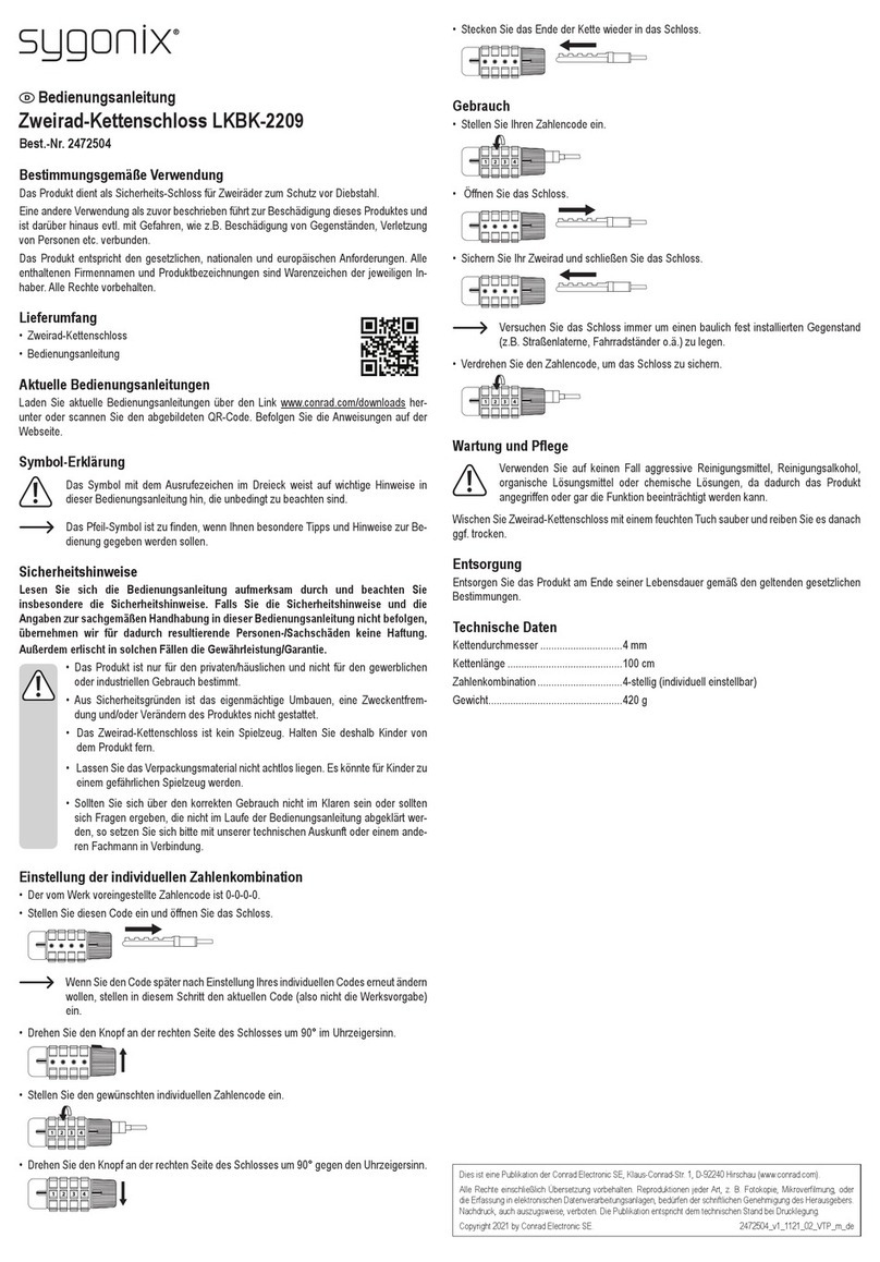Sygonix LKBK-2209 operating instructions
