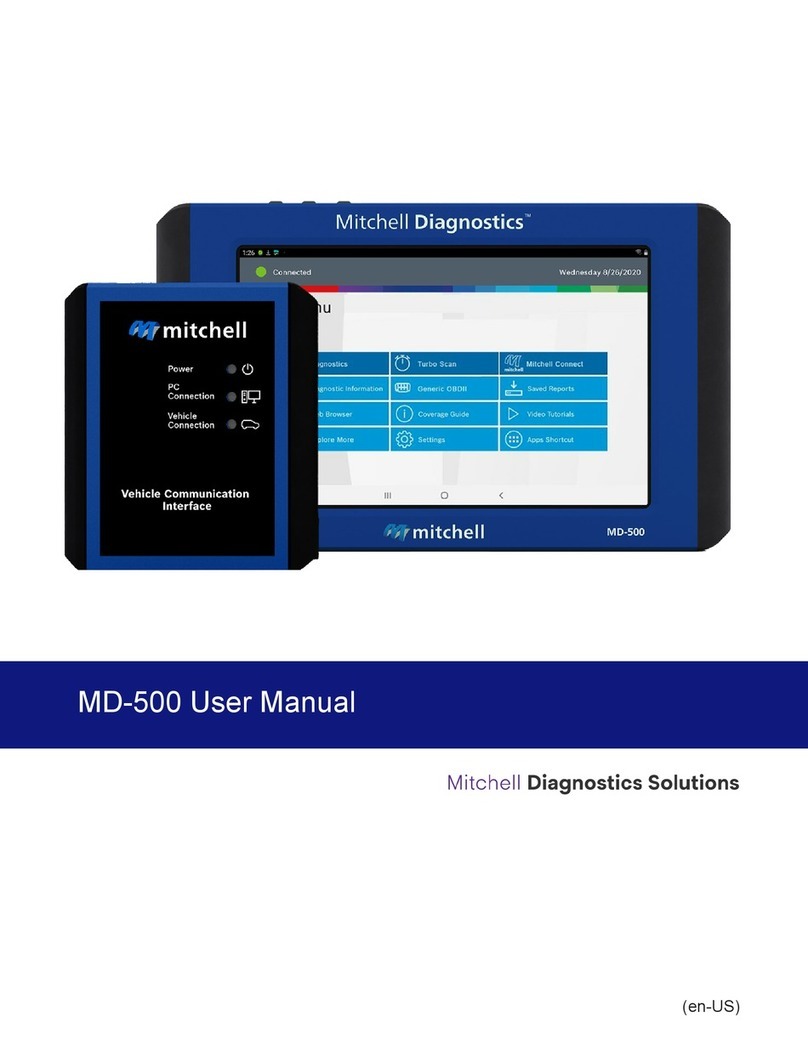 Mitchell Diagnostics MD-500 user manual