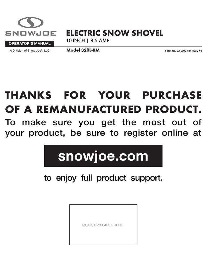 SNOWJOE SUNJOE 320E-RM User manual