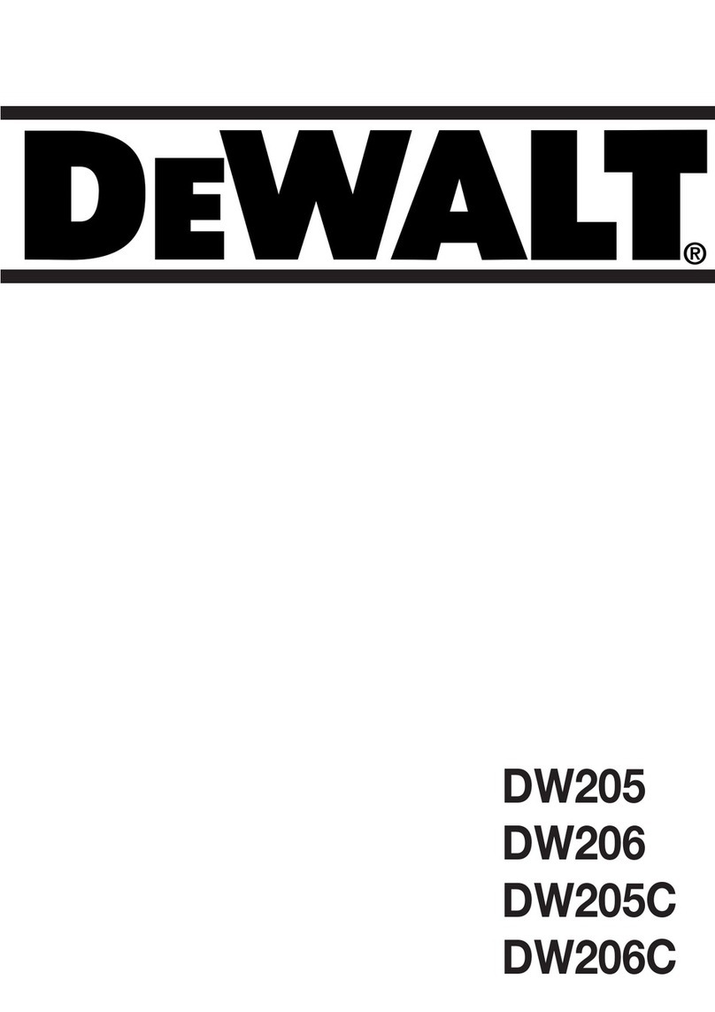 DeWalt DW205 User manual