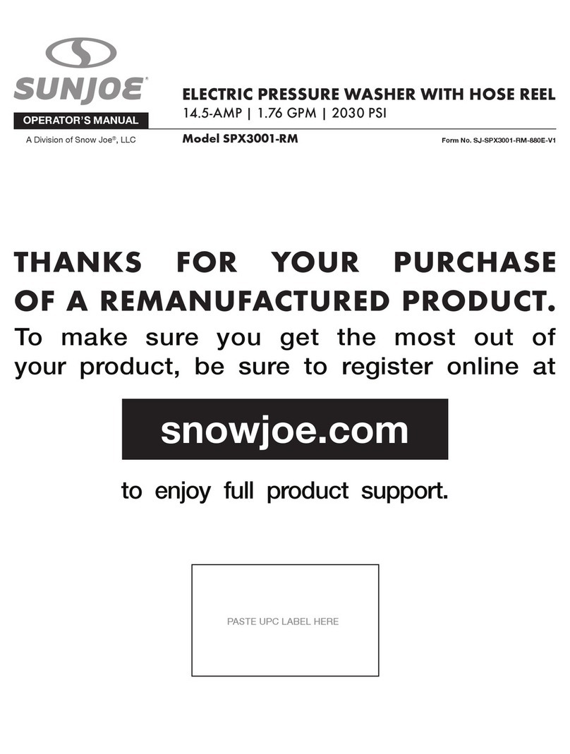 SNOWJOE SUNJOE SPX3001-RM User manual