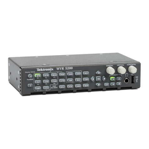 Tektronix WVR52003G user manual