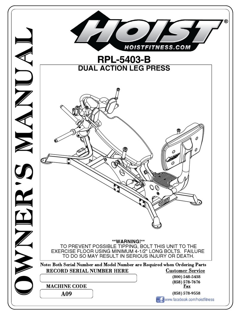 Hoist Fitness A09 User manual