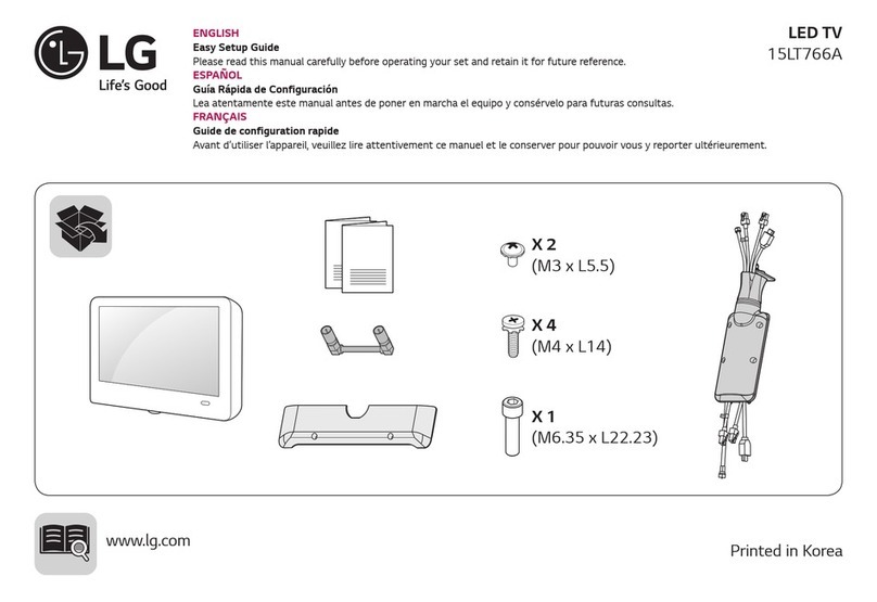 LG 15LT766A Quick start guide