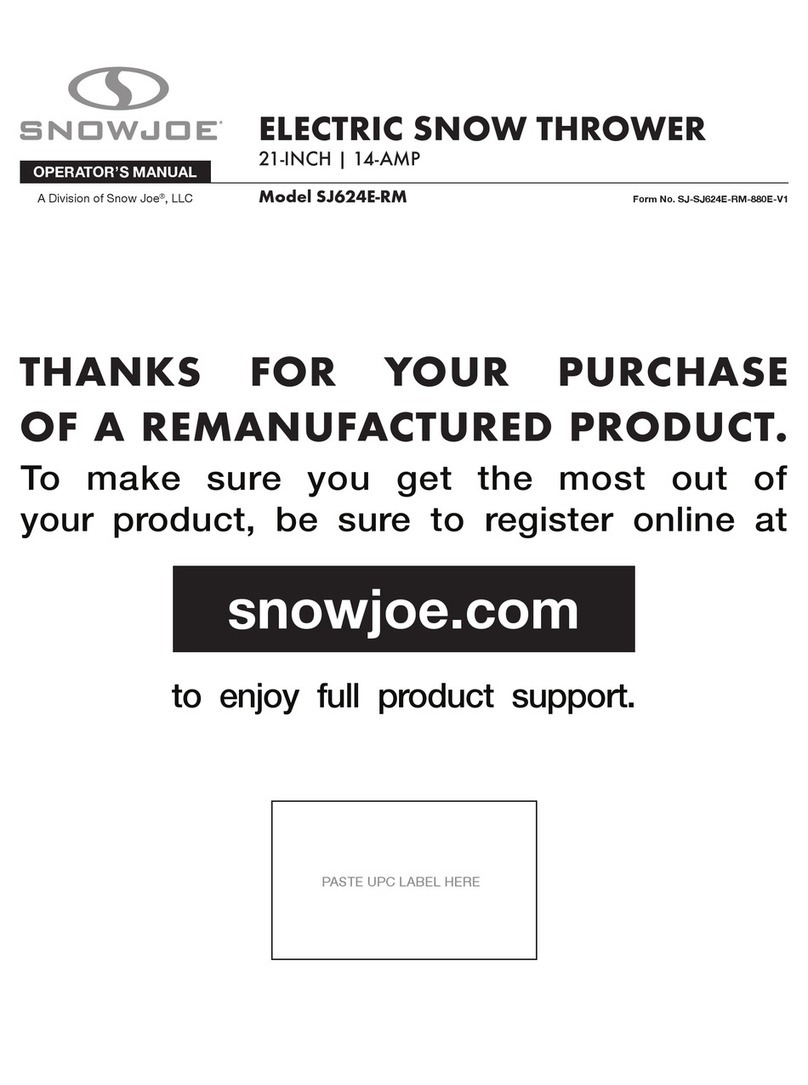 SNOWJOE SUNJOE SJ624E-RM User manual