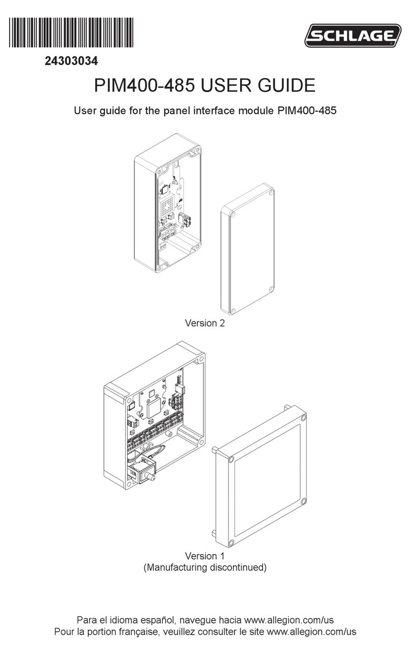 Schlage PIM400 user guide