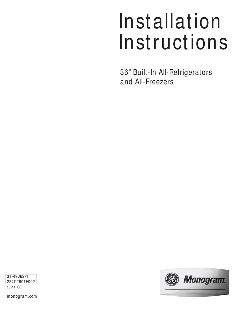 GE Monogram ZIRS360NNLH installation instructions