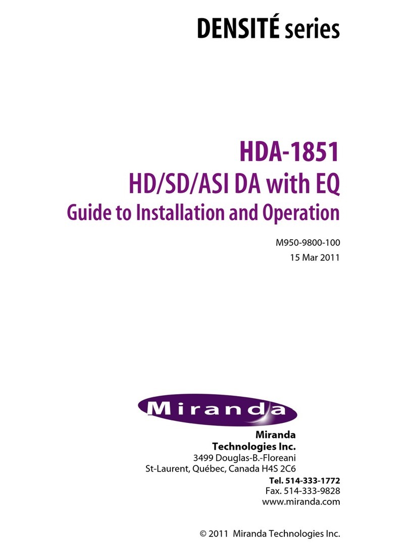 Miranda DENSITE HDA-1851 Instruction Manual