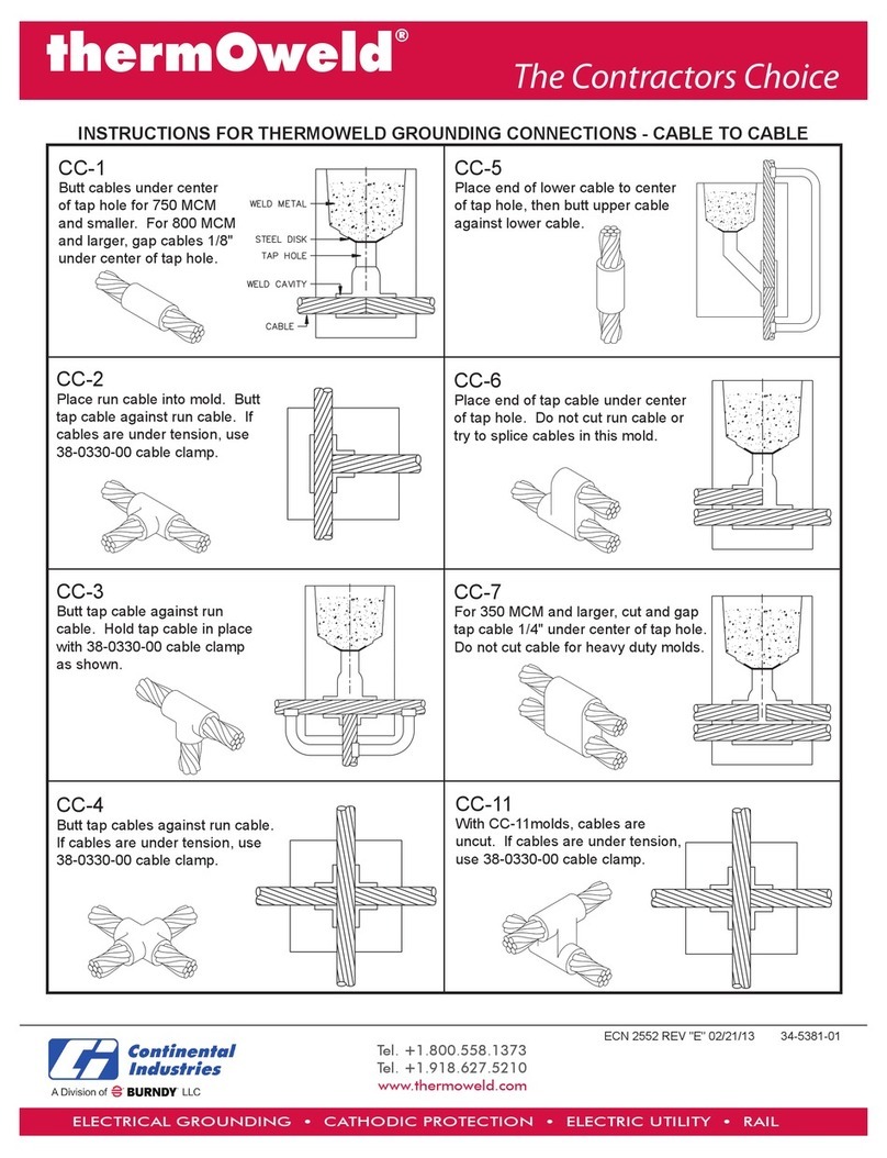 Burndy Continental Industries ThermOweld CC-1 instructions
