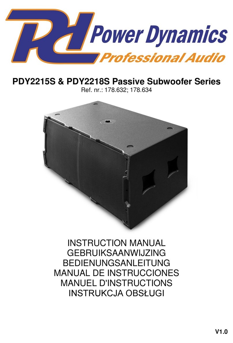 Power Dynamics PDY2215S User manual