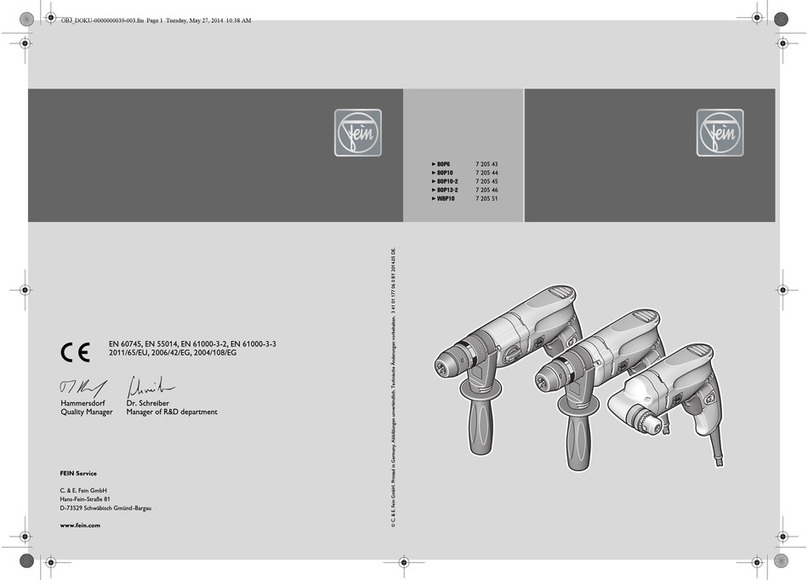Fein 7 205 43 manual