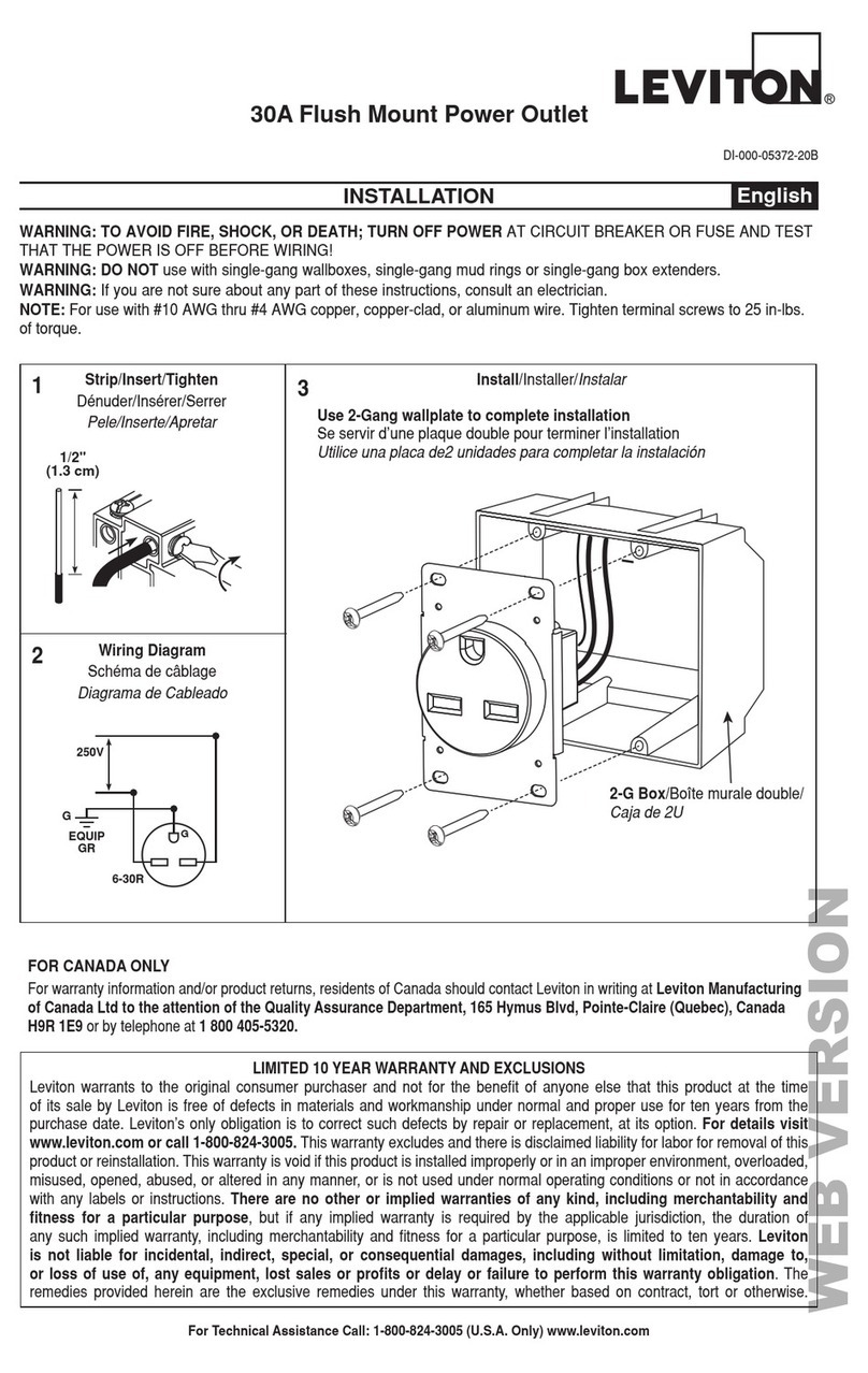 Leviton 5372-S00 Installation
