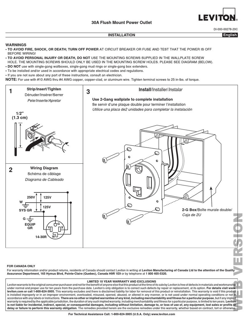Leviton 278-S00 instructions