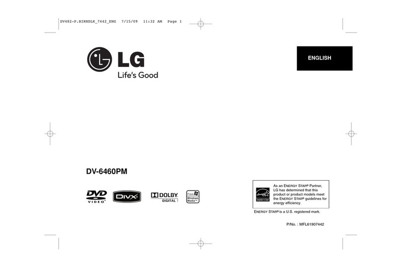 LG DV-6460PM User manual