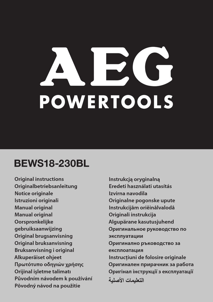AEG BEWS18-230BLLI-602C User manual AEG BEWS18-230BLLI-602C User manual