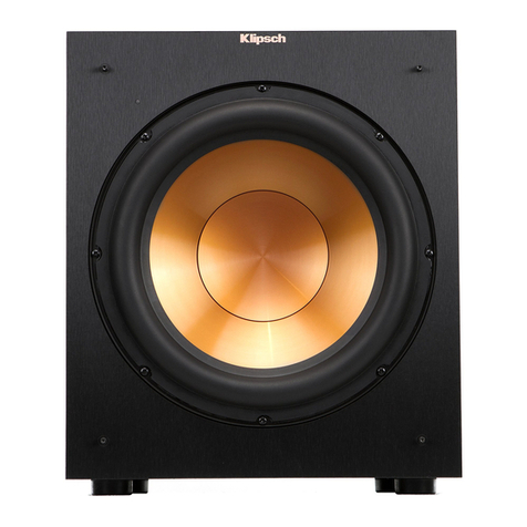 Klipsch R-8SW user manual