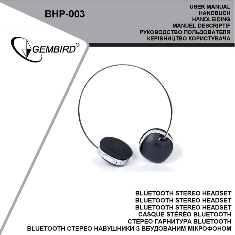 Gembird BHP-003 User manual