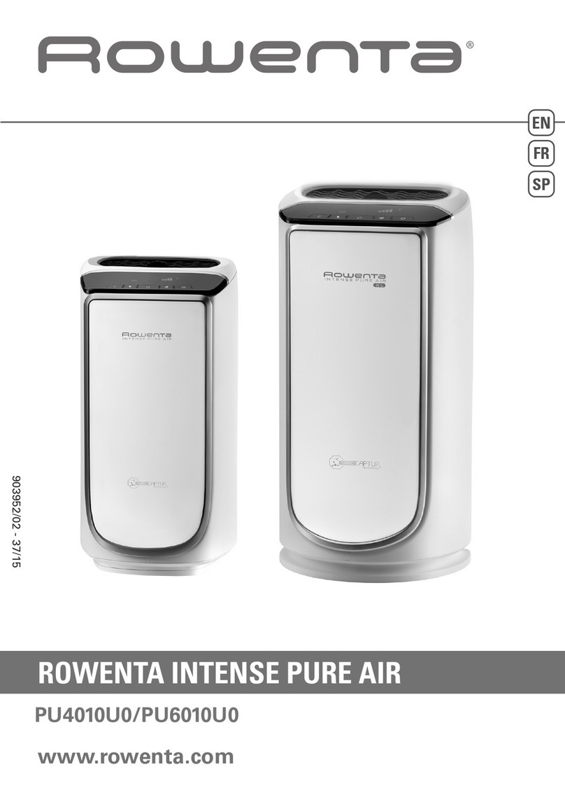 Rowenta Intense Pure Air XL PU6010U0 User manual