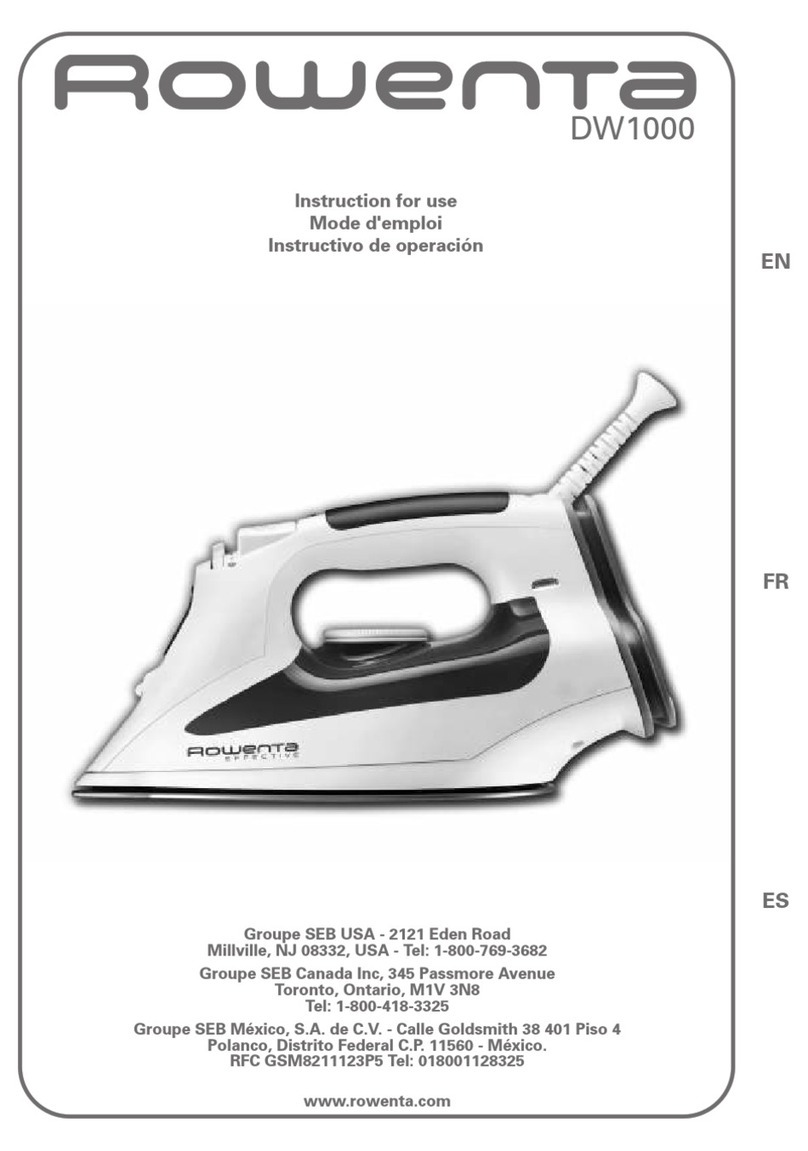 Rowenta EFFECTIVE DW1042U1 User manual