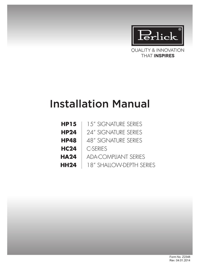 Perlick HC24 User manual