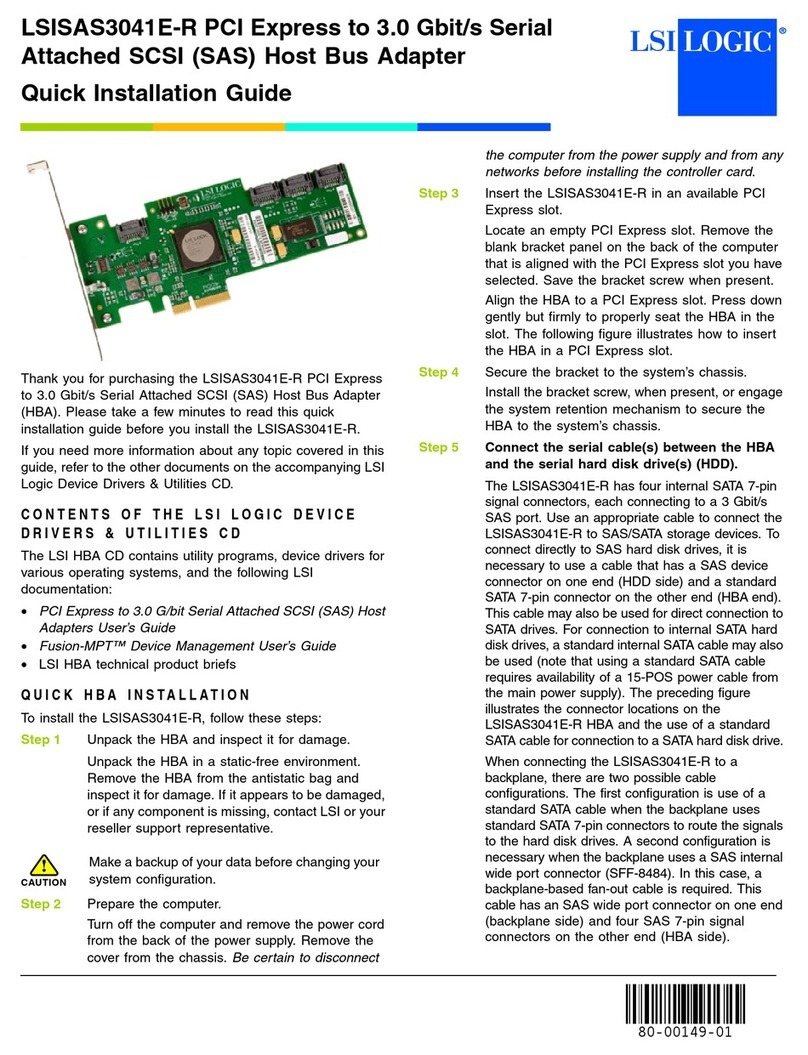 LSI LSISAS3041E-R User manual