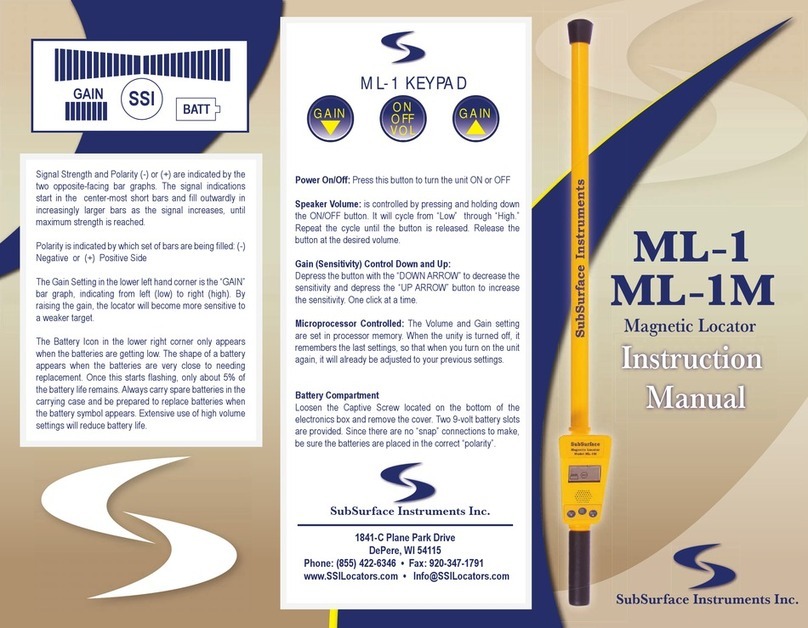 SubSurface Instruments ML-1M instruction manual SubSurface Instruments ML-1M instruction manual