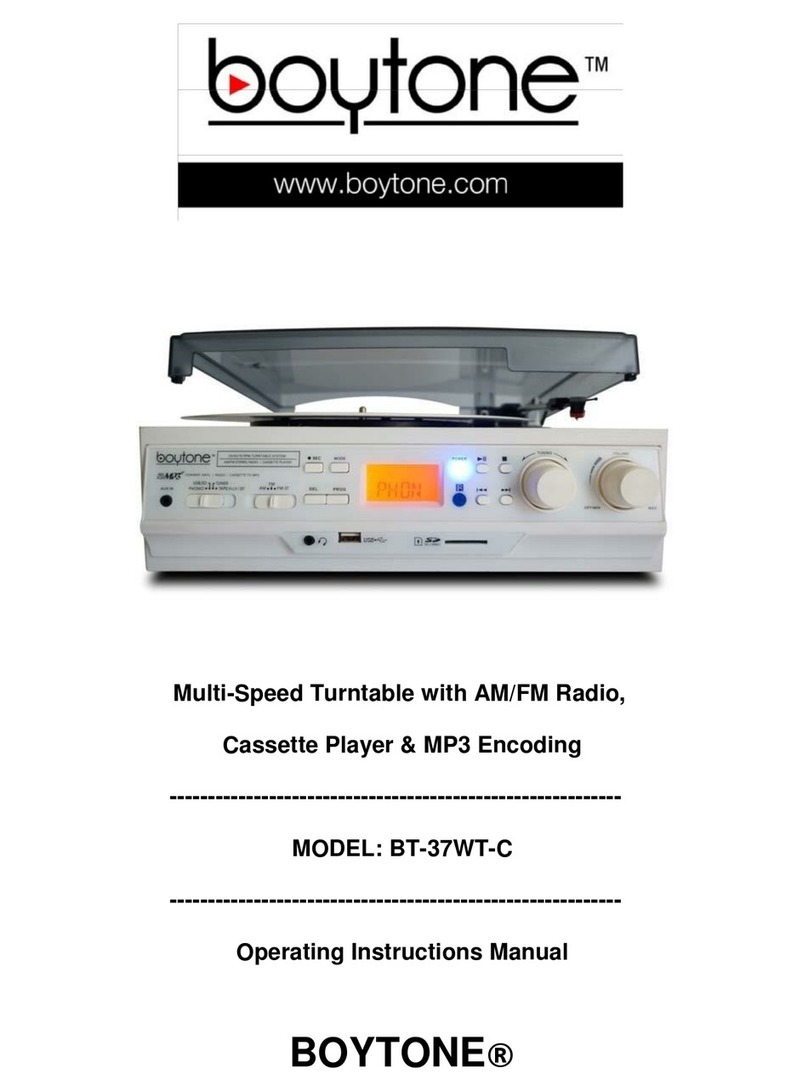 boytone BT-37WT-C Instruction Manual