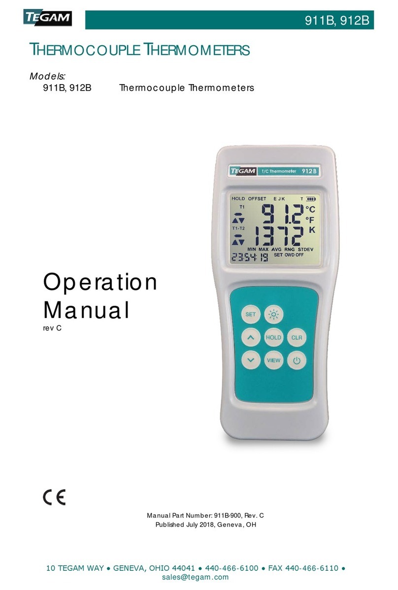 Tegam 911B Operation manual