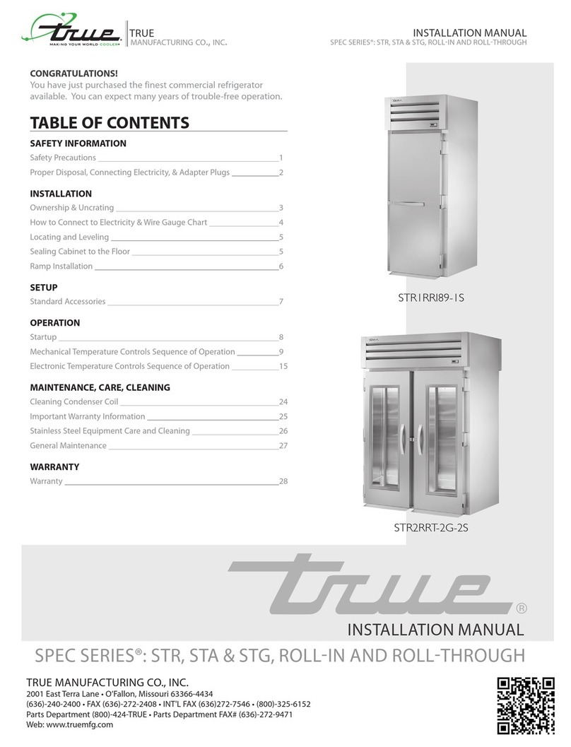 True STR Series User manual