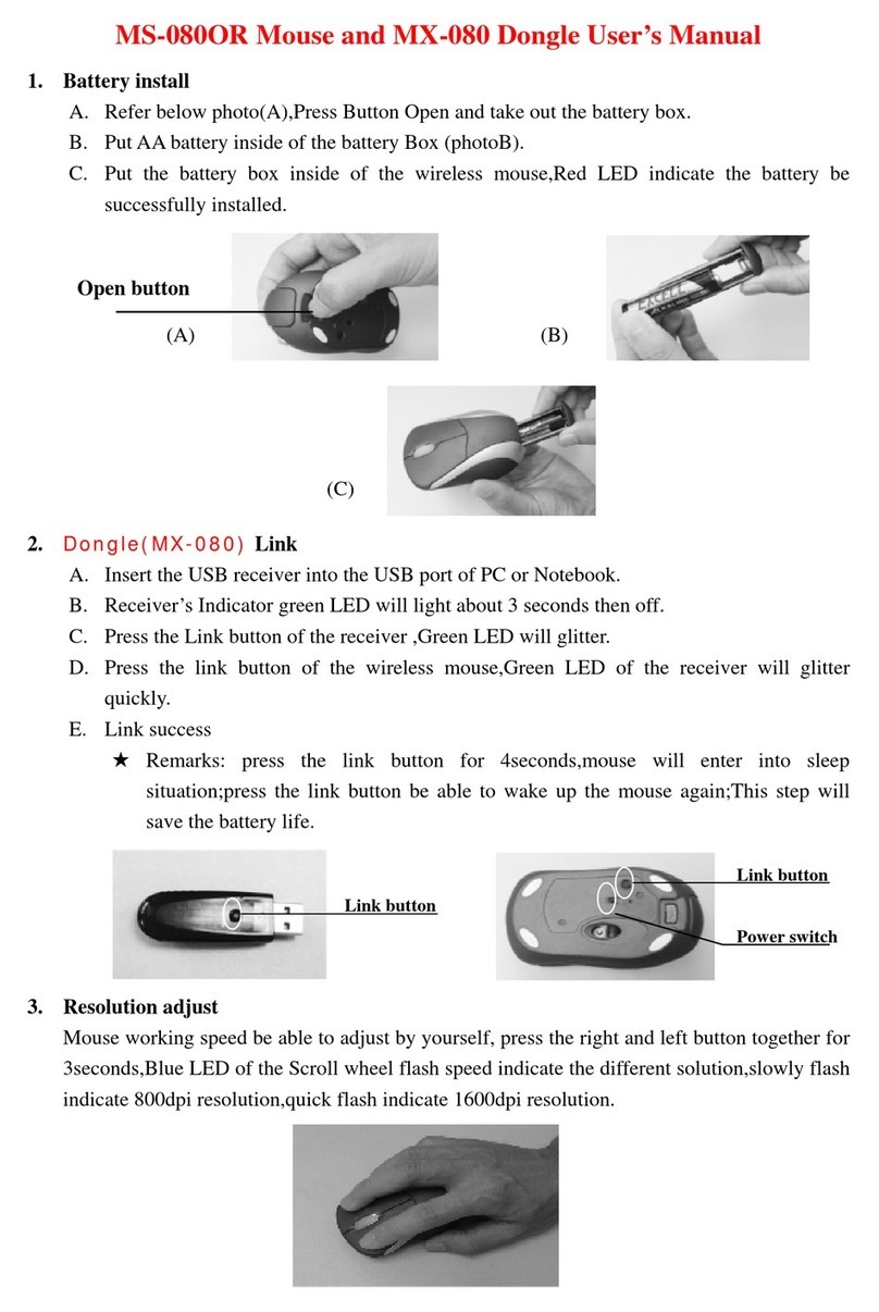 Logitech MS-080OR User manual
