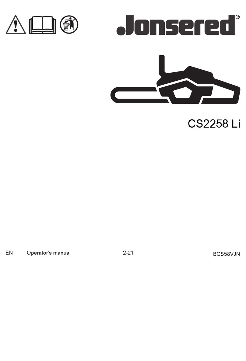 Jonsered CS2258 Li User manual